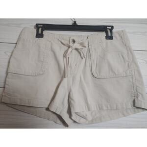 Womens Arizona Jean Company Junior Khaki Shorts With Pockets size 9